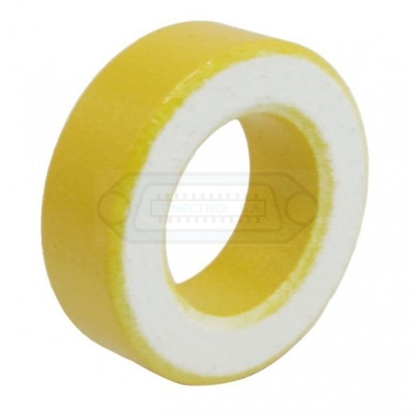 NÚCLEO TOROIDAL POLVO DE HIERRO Ø20.32 x Ø12.70 x 6.35mm