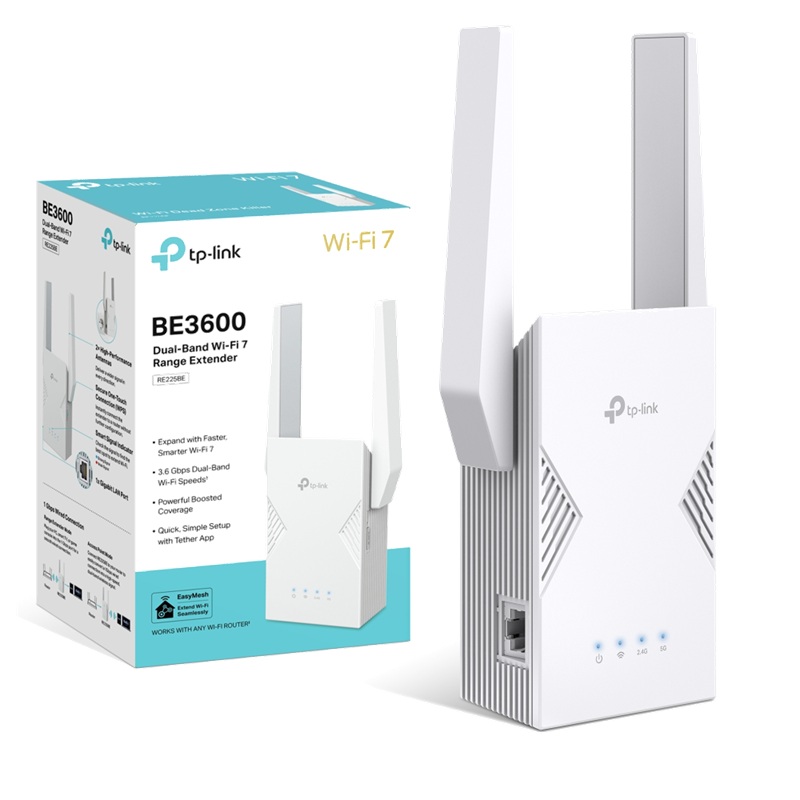 EXTENSOR DE SEÑAL WI-FI 7 DUAL BAND TP-LINK BE3600