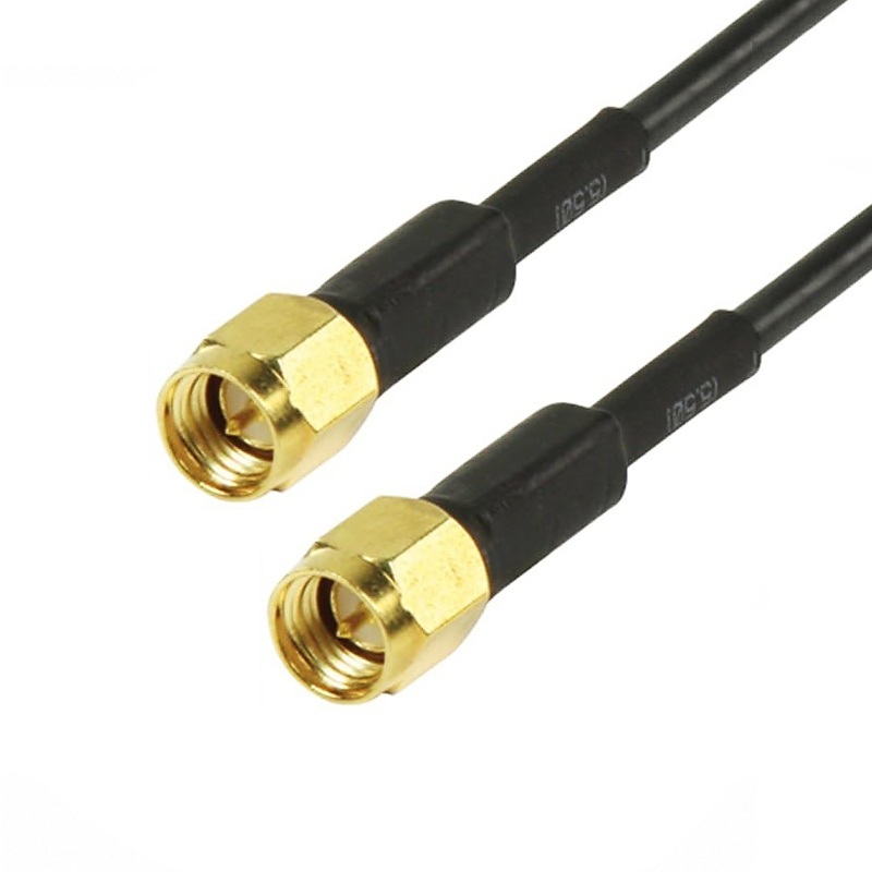 CABLE ANTENA SMA MACHO a SMA MACHO RG58 3m