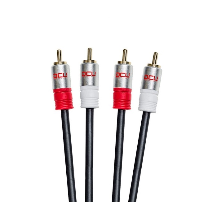 CABLE AUDIO ESTEREO 2x RCA M-M DCU 0.5m
