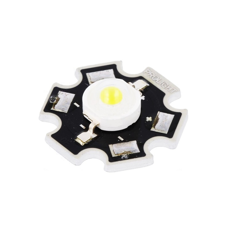 DIODO LED STAR 1W BLANCO FRIO 4500-5650K 130º 155Lm