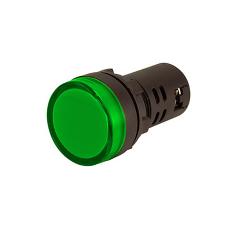 PILOTO LED ALTO BRILLO 230V AC T-22M VERDE