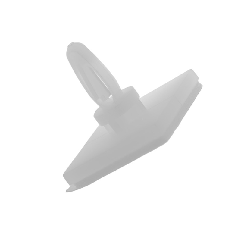 SEPARADOR PCB NYLON 6.4mm CLIP + ADHESIVO (17.8x17.8mm) NATURAL