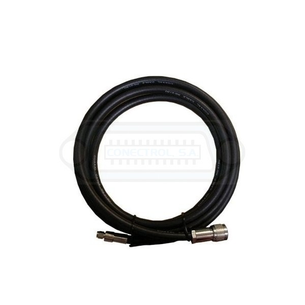 CABLE ANTENA RP-SMA MACHO a N MACHO RG213 3m