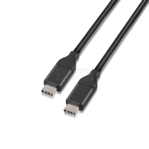 CABLE USB-C 3.1 Gen2 MACHO - MACHO NEGRO 1m