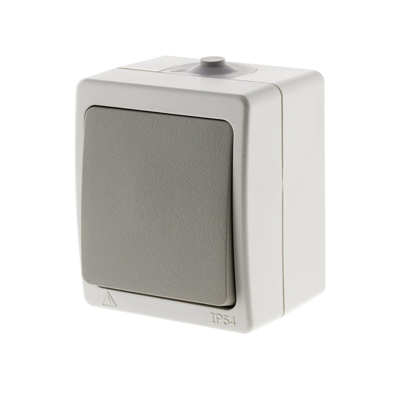 PULSADOR SUPERFICIE IP54 250VAC 10A 2300W