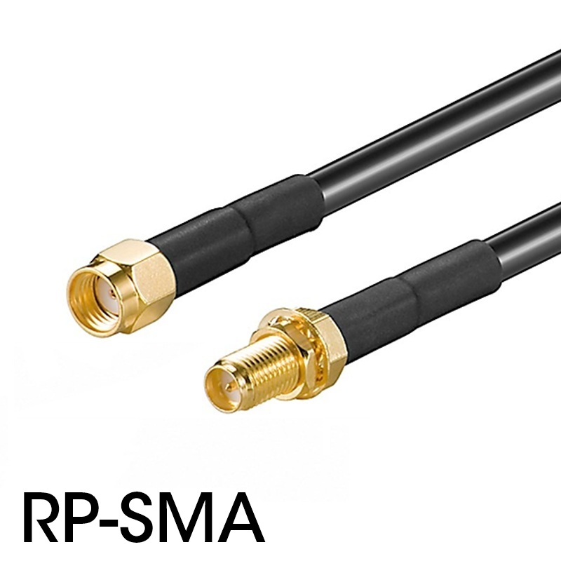 CABLE ANTENA RP-SMA MACHO a RP-SMA HEMBRA COAXIAL 4m