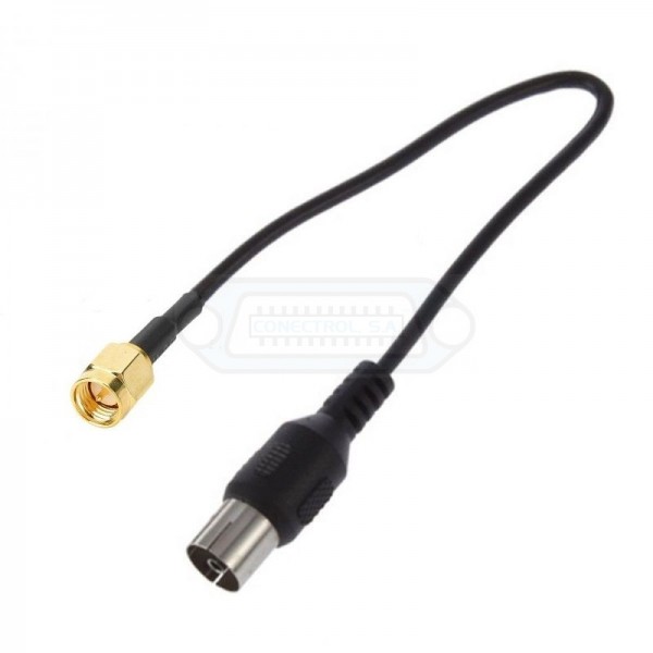 CABLE ANTENA SMA MACHO a COAXIAL TV HEMBRA