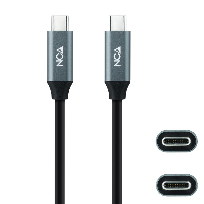 CABLE USB-C 3.2 Gen2x2 M-M 20GBPS 5A 100W 4K/60HZ 1m